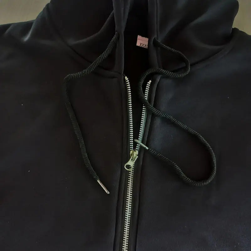 Vintage Multi Color Japanese Harajuku Zip Up Hoodie