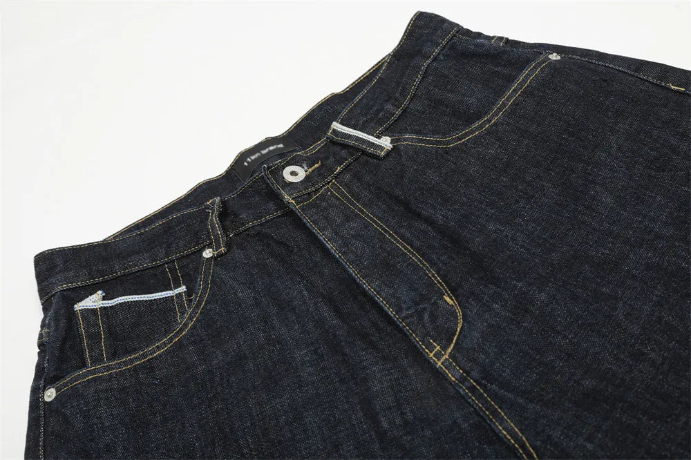 Raw Denim Baggy Black Jorts