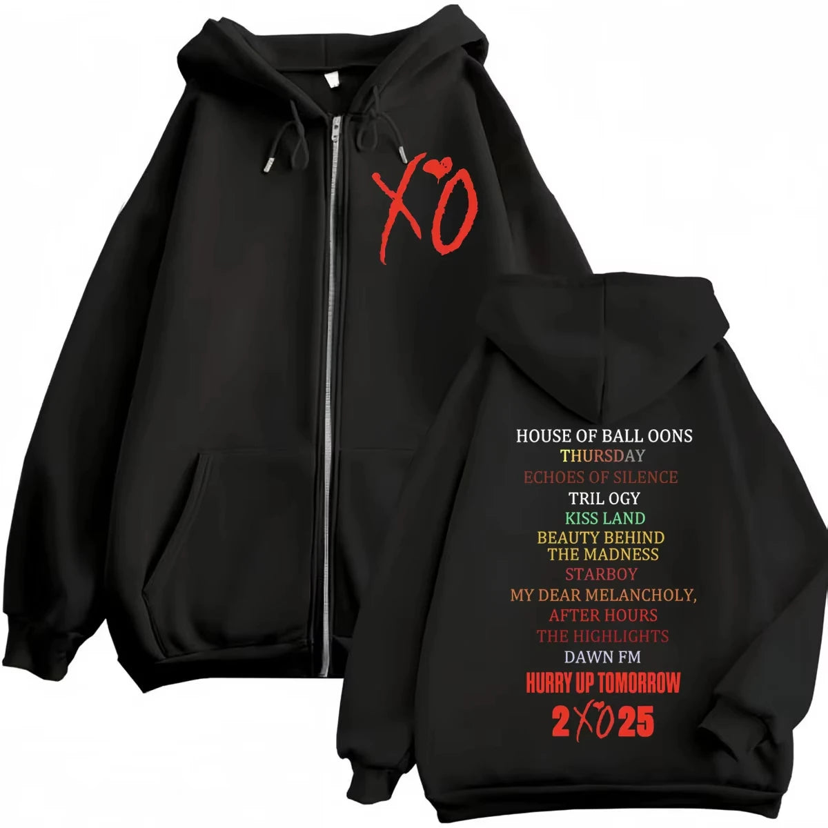 The Weekend XO 2025 Tour Zip Up Hoodie