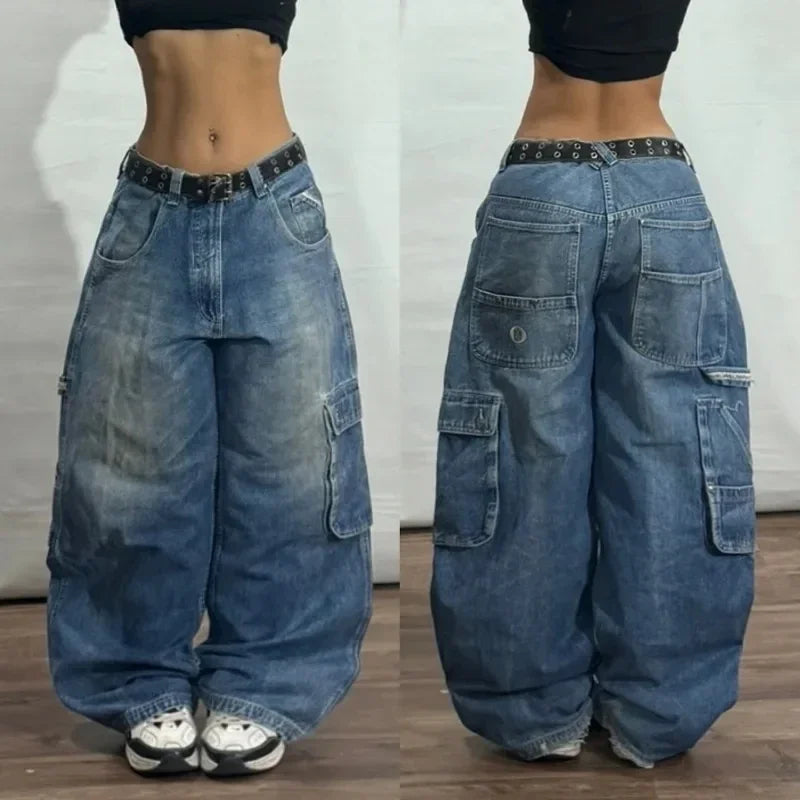 Extra Baggy Medium Wash Wide Leg Joker Baggy Jeans