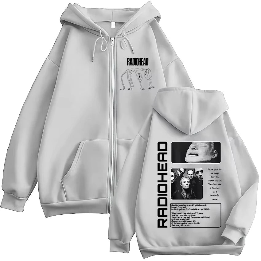 Vintage Radiohead Zip Up Hoodie