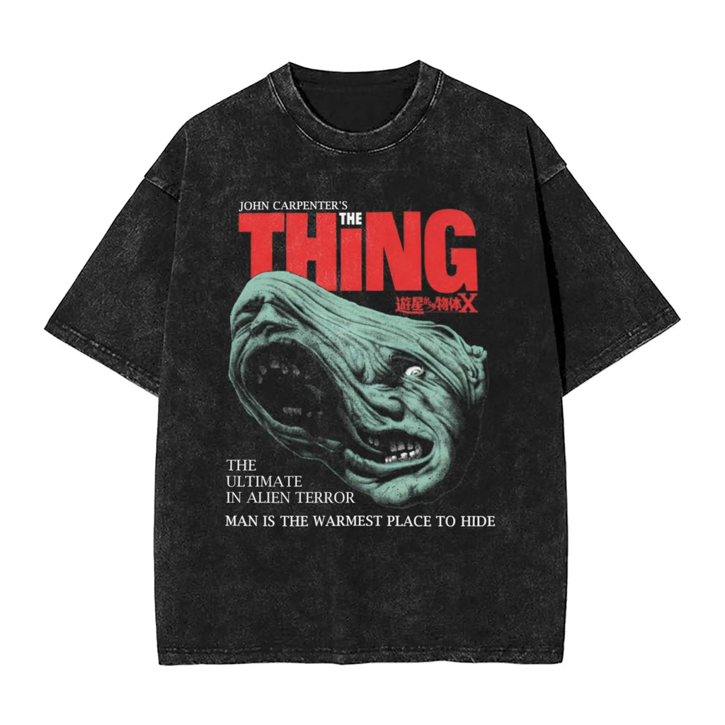 Black Vintage "The Thing" Graphic T Shirt