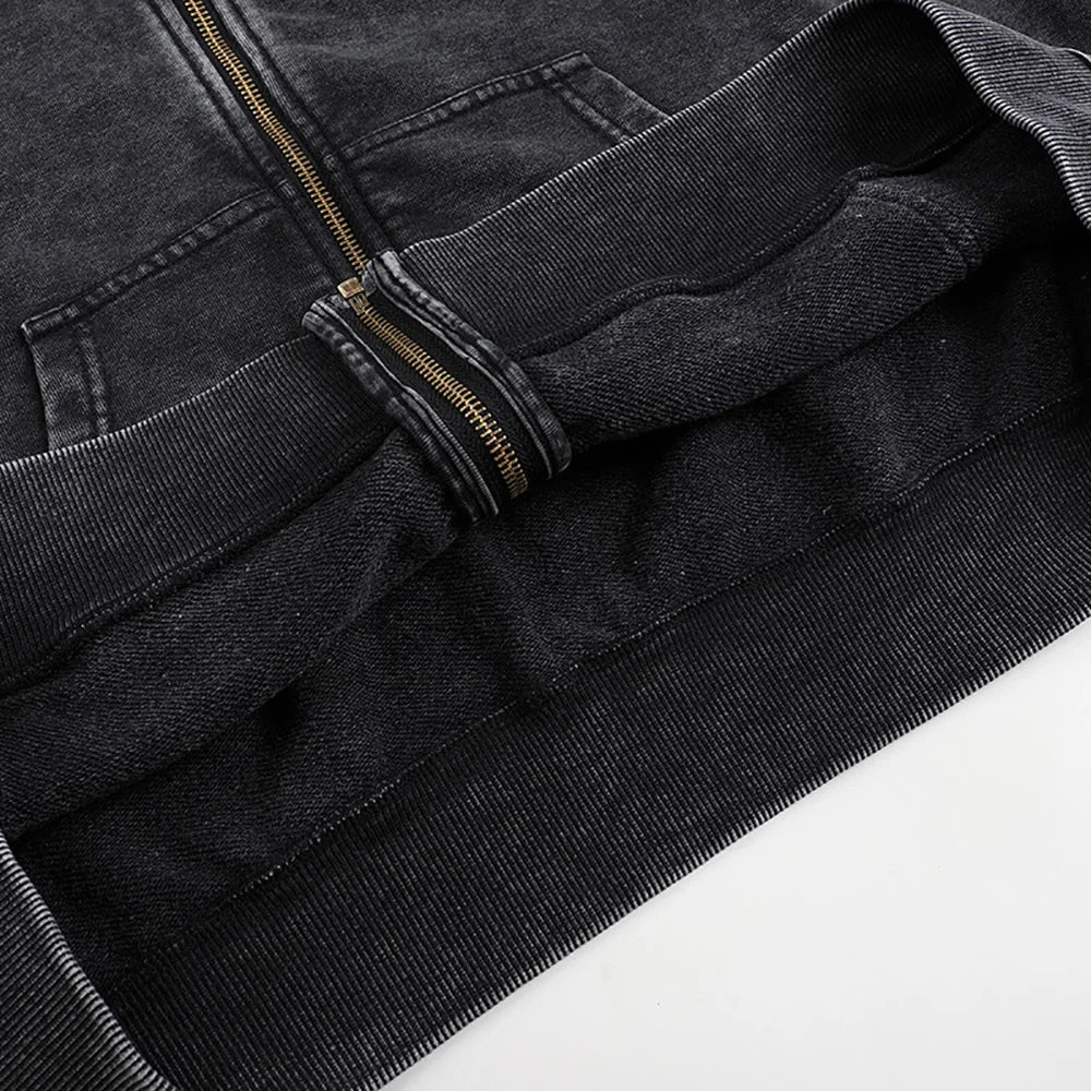 Vintage Multi Color Zip Up Hoodie