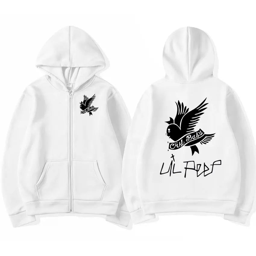 Lil Peep Graphic Zip Up Hoodie