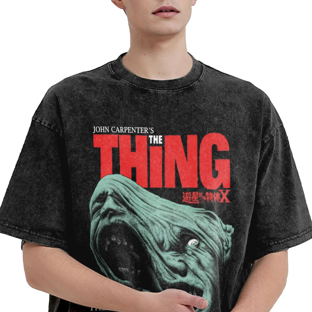 Black Vintage "The Thing" Graphic T Shirt