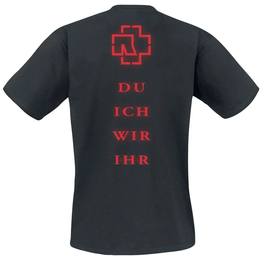 Black Graphic Rammstein T Shirt