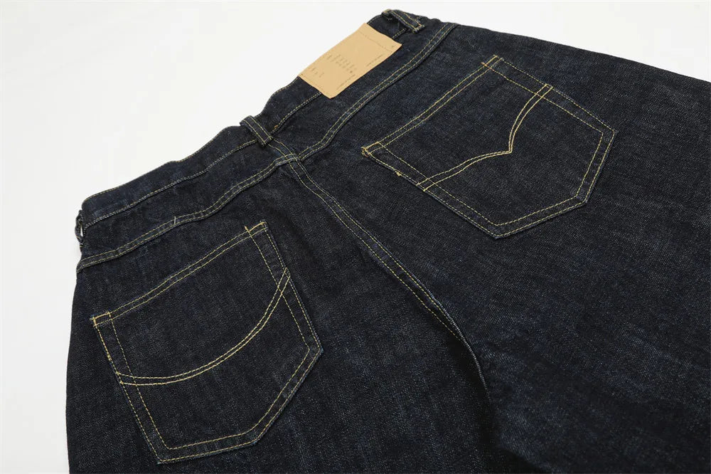 Raw Denim Baggy Black Jorts