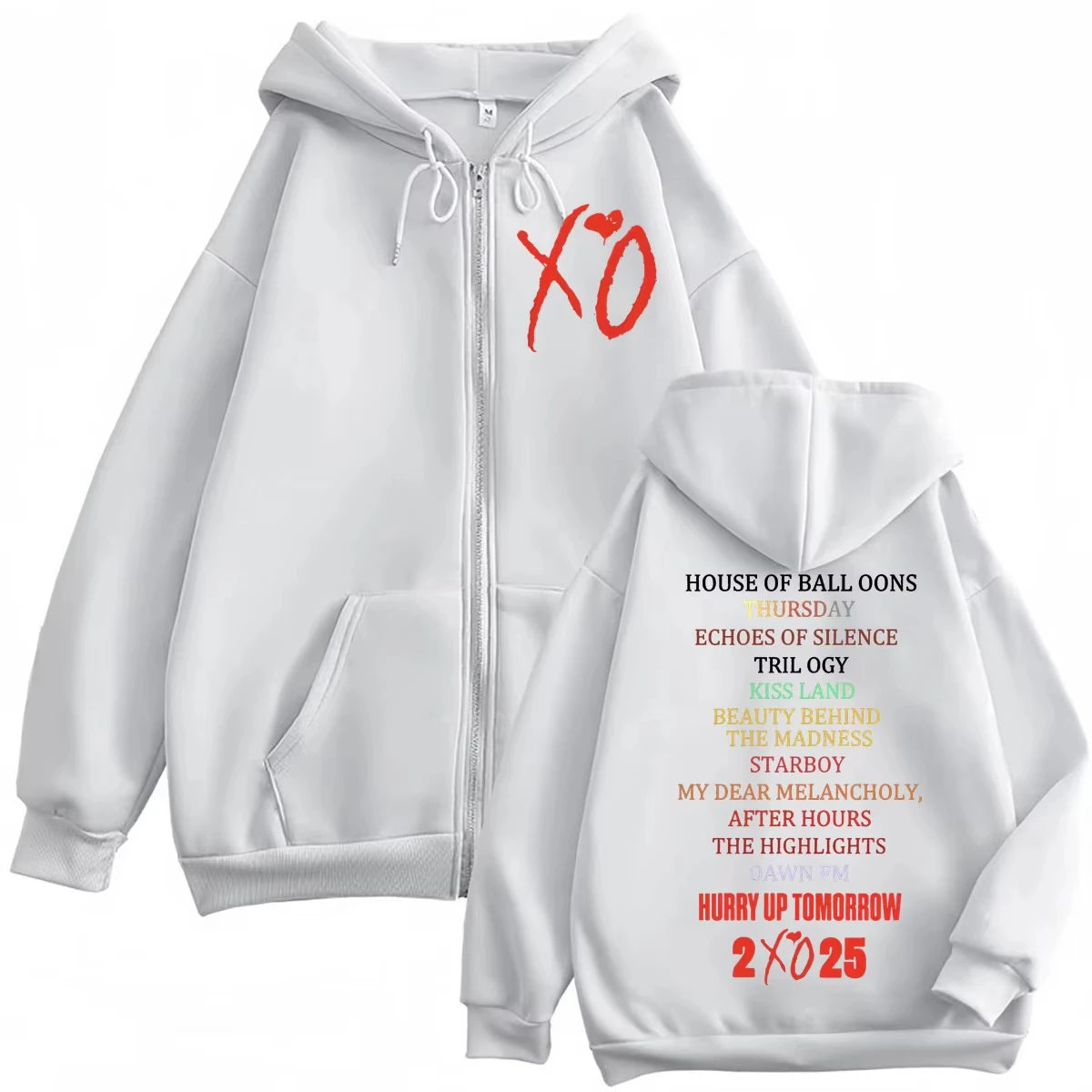The Weekend XO 2025 Tour Zip Up Hoodie