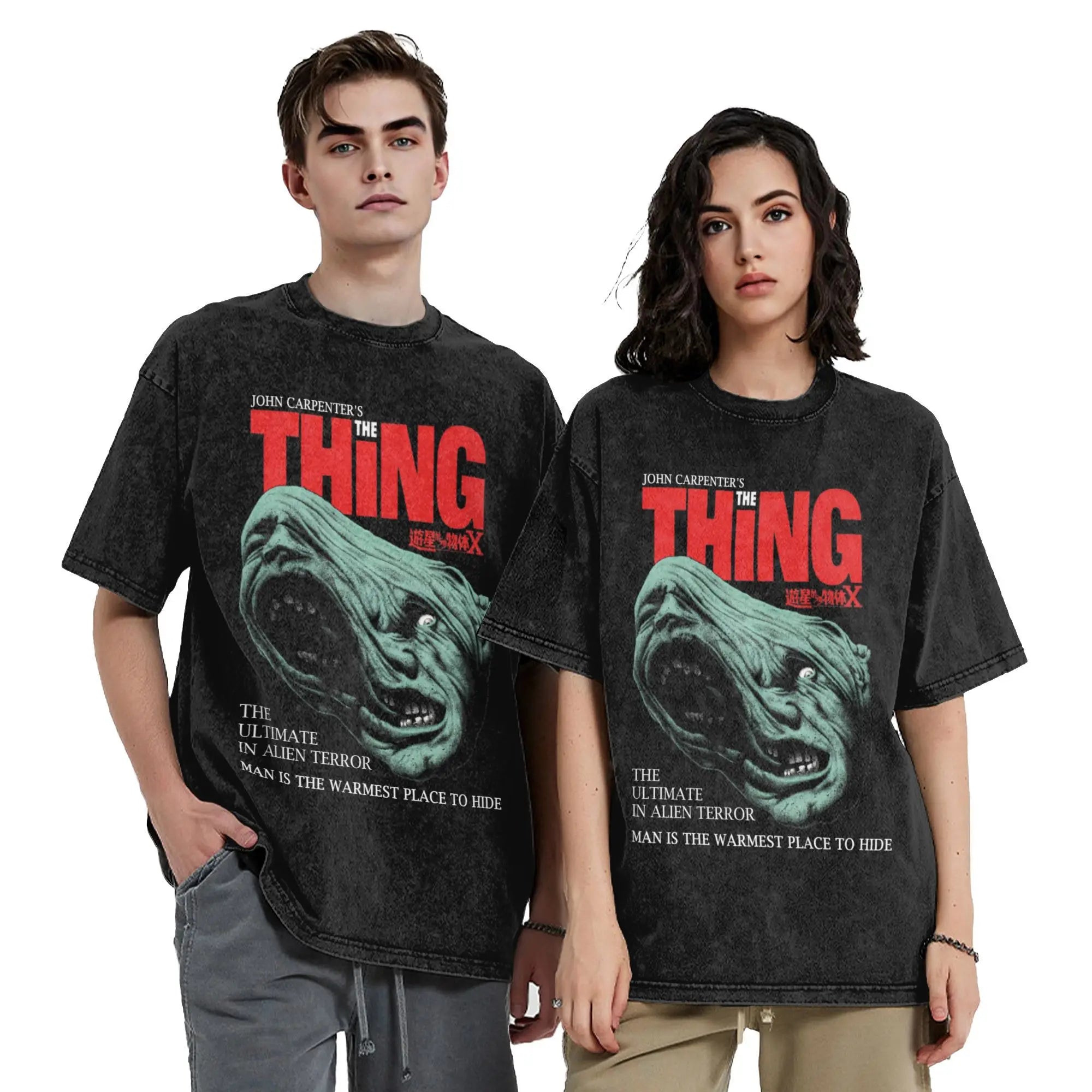 Black Vintage "The Thing" Graphic T Shirt