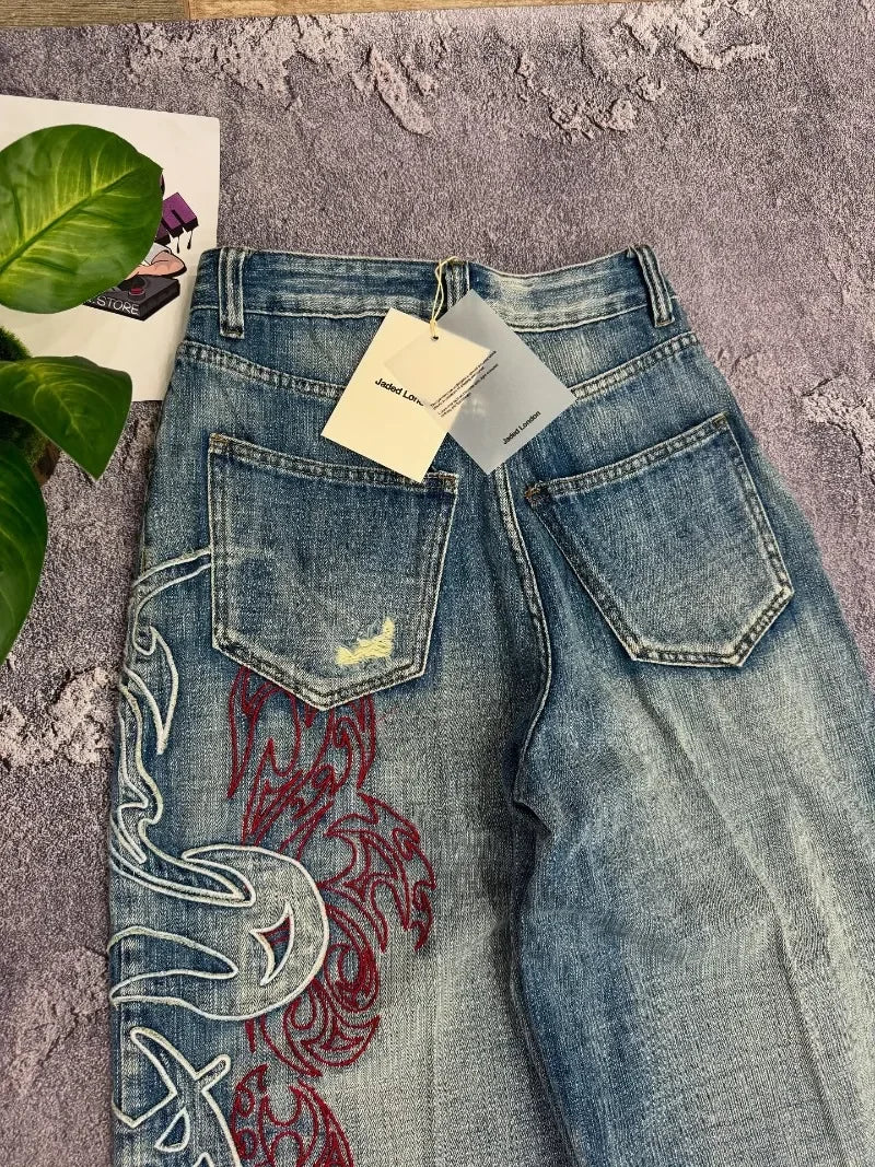 Extra Baggy Medium Wash Wide Leg Joker Baggy Jeans