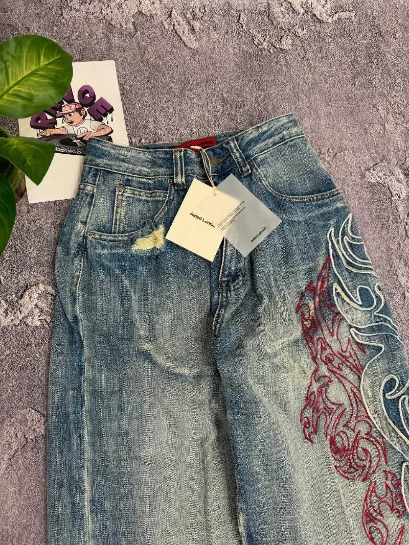 Extra Baggy Medium Wash Wide Leg Joker Baggy Jeans