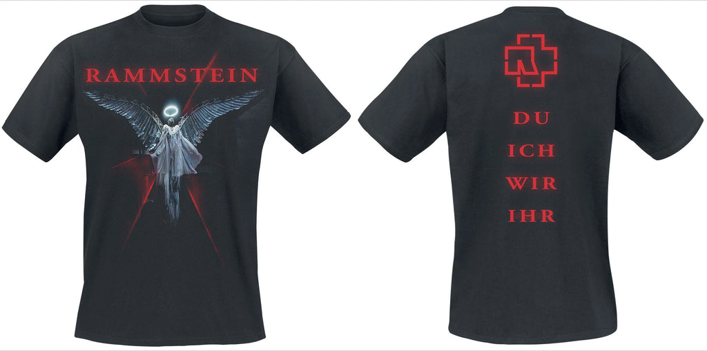 Black Graphic Rammstein T Shirt