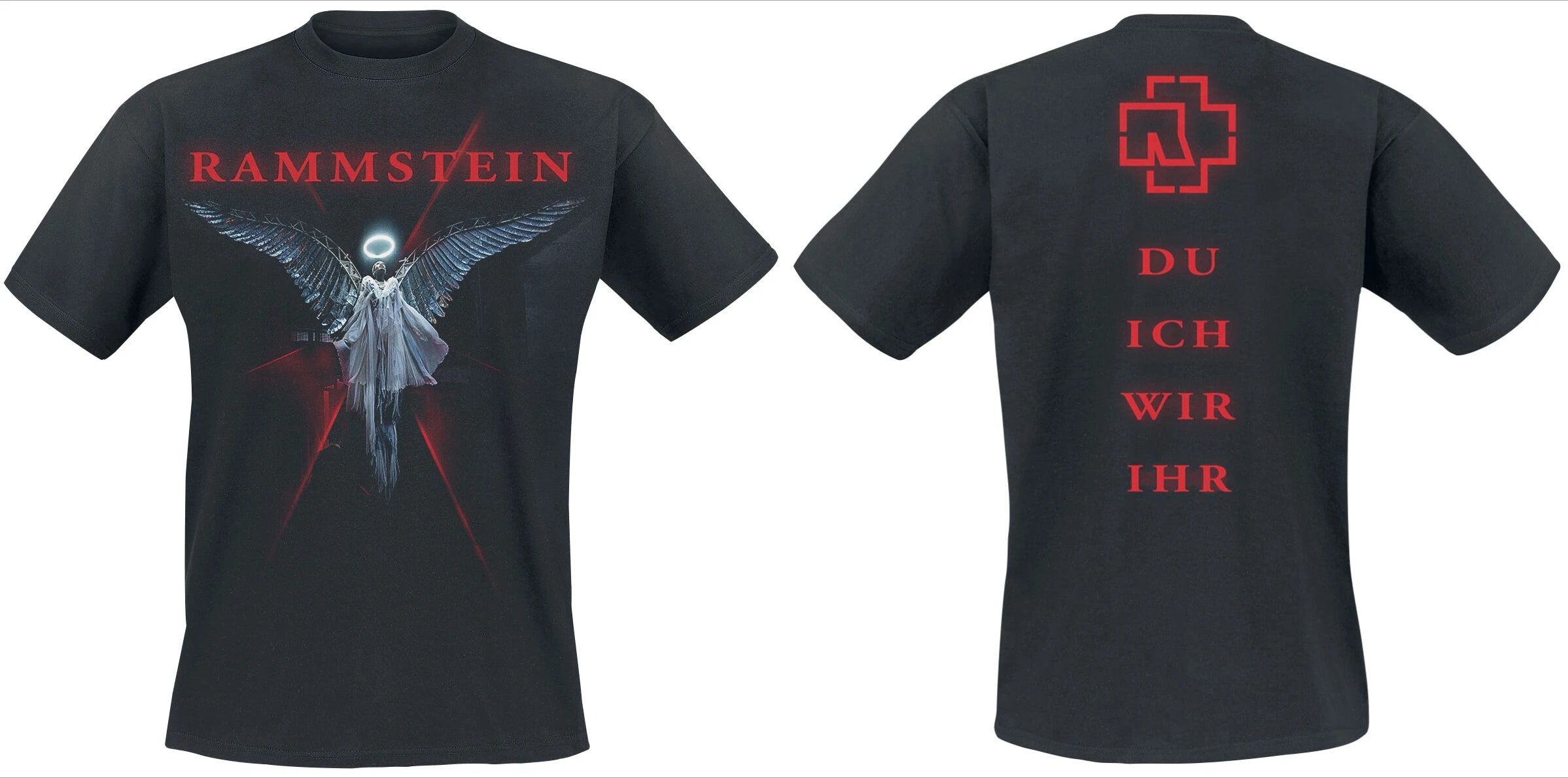 Black Graphic Rammstein T Shirt