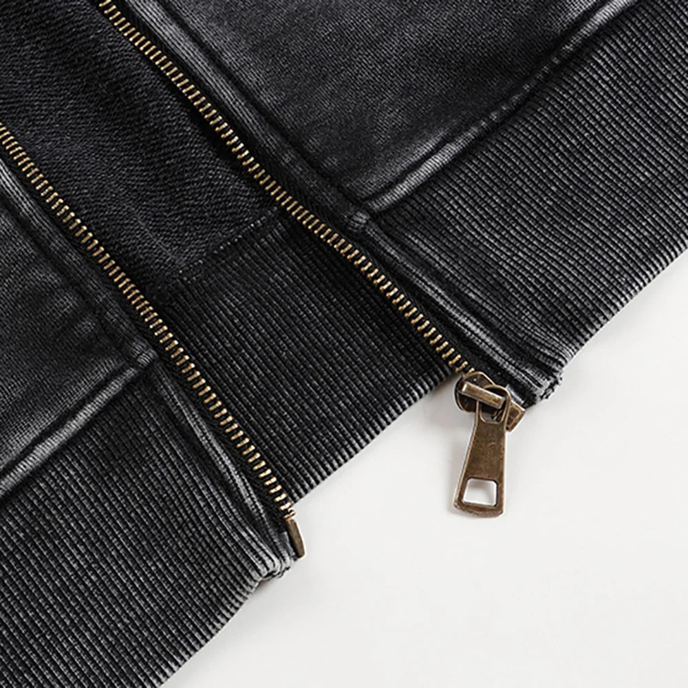 Vintage Multi Color Zip Up Hoodie