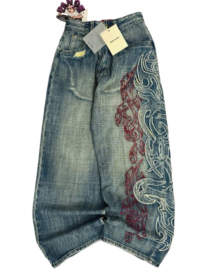 Extra Baggy Medium Wash Wide Leg Joker Baggy Jeans