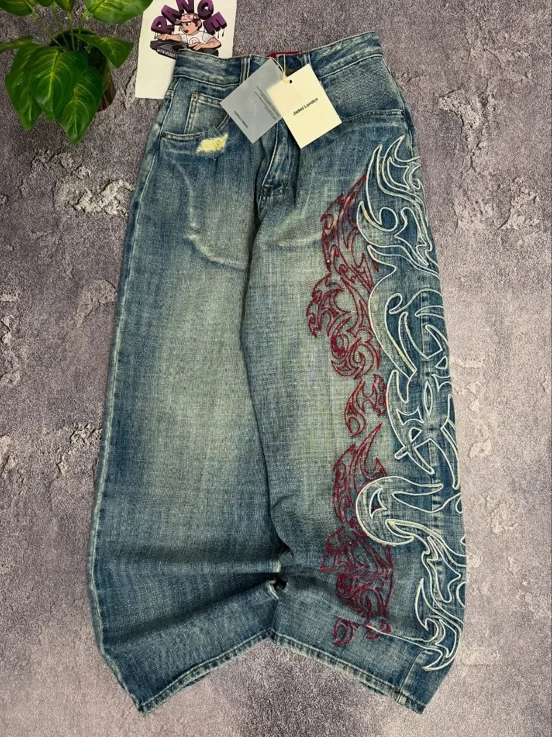 Extra Baggy Medium Wash Wide Leg Joker Baggy Jeans