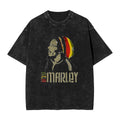 Black Vintage Bob Marley Graphic T Shirt