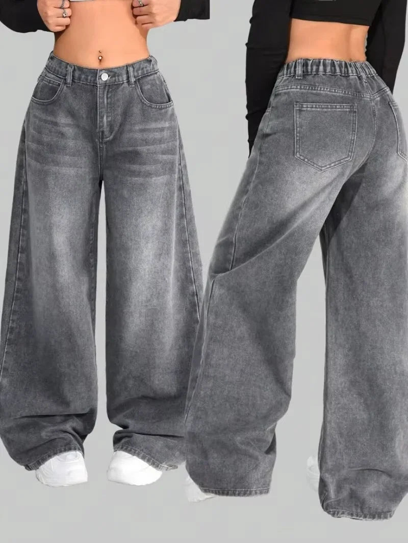 Extra Baggy Medium Wash Wide Leg Joker Baggy Jeans