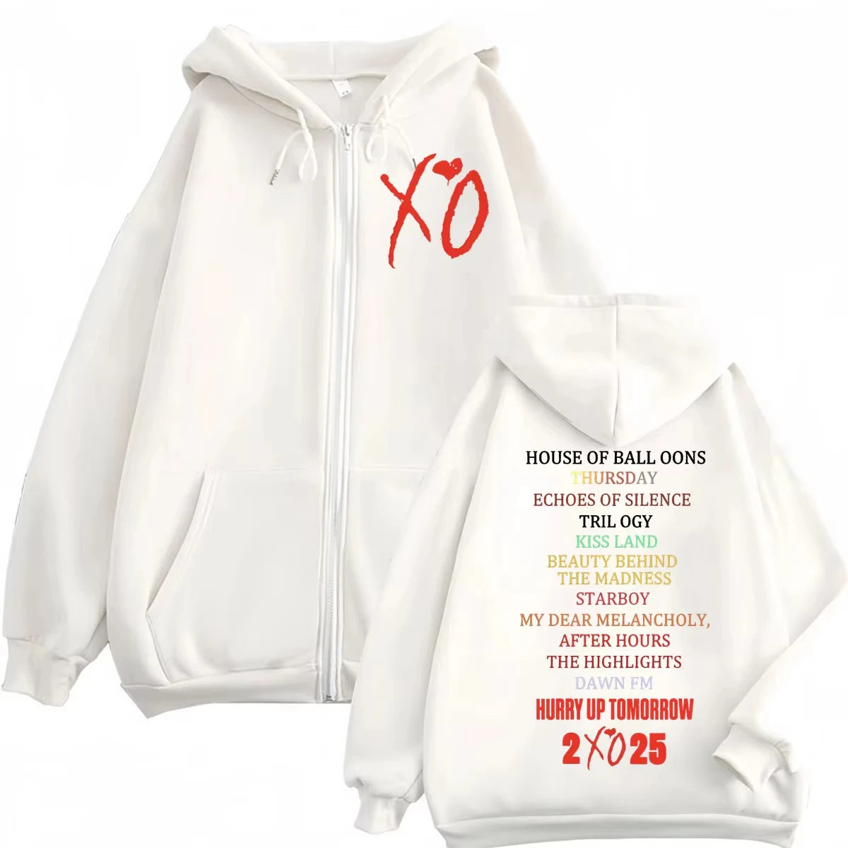 The Weekend XO 2025 Tour Zip Up Hoodie